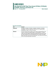 NXP Semiconductors PC 85 3 Series User Manual