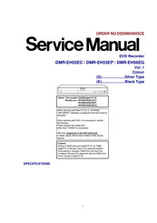 Panasonic DMR-EH55EP Service Manual