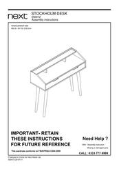 Next 550472 Assembly Instructions Manual