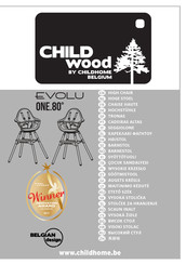 Childhome Belgium CHILD WOOD EVOLU ONE.80 Manual