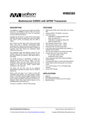 Wolfson WM8580 Manual
