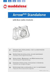 MADDALENA ArrowEVO Instructions For Installation, Use And Maintenance Manual