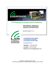 LDI DIGISONDE 4D Operation And Maintenance