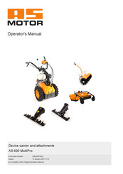 AS MOTOR AS 600 MultiPro Operator's Manual