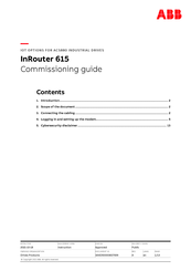 ABB InRouter 615 Commissioning Manual