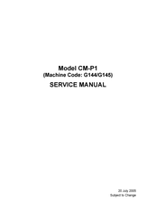 Aficio G145 Service Manual