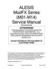 Alesis M11ALE01 Service Manual