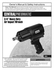 Harbor Freight Tools CentralPneumatic 66984 Owner's Manual & Safety Instructions