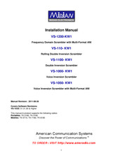 Midian VS-1000- KW1 Installation Manual
