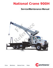 Manitowoc National Crane 900H Service Maintenance Manual