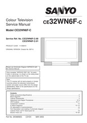 Sanyo CE32WN6F-C Service Manual