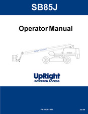 Upright SB85J Operator's Manual