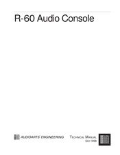 AudioArts Engineering R-60 Technical Manual