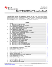 Texas Instruments BOOST-DAC8730-HART User Manual