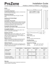 Prozone ProR212J Installation Manual