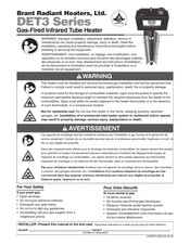 Brant Radiant Heaters DET3-20-75 Manual
