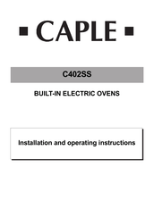 Caple C402SS Installation And Operating Instructions Manual