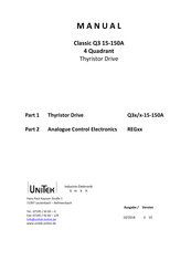 Unitek Classic Q3 15-150A 4 Quadrant Manual