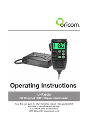 Oricom UHF380M Operating Instructions Manual