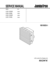 Sony JumboTron LDU-1540S Service Manual