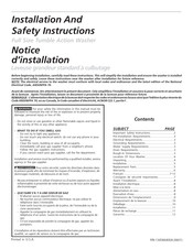 Frigidaire CTF140ES0 Installation And Safety Instructions