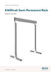 Arjo KWIKtrak 700.11900 Instructions For Use Manual