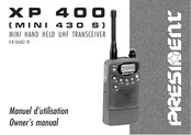 President XP 400 Owner's Manual