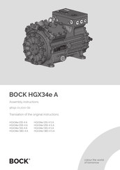 Bock HGX34e A Series Assembly Instructions Manual