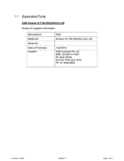 KSB Amarex N F 80-220/034U LG-120 Manual