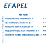 Efapel SCHUKO 40961 Manual