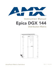 AMX Epica DGX 144 Instruction Manual
