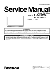 Panasonic TH-P42UT30A Service Manual