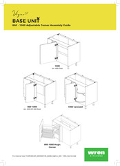 Wren Kitchens Vogue BASE UNIT 1000 Adjustable Corner Assembly Manual