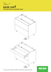 Wren Kitchens Vogue BASE UNIT 1000 2 Drawer Assembly Manual
