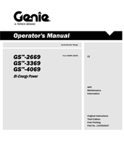 Terex Genie GS-2669BE Operator's Manual