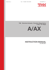 THK AX Instruction Manual