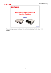 Ricoh Y026 Service Training