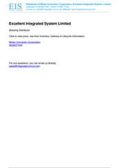 molex 63825-7470 Application Tooling Specification Sheet