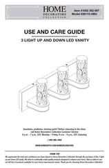 Home Decorators Collection 28115-HBU Use And Care Manual