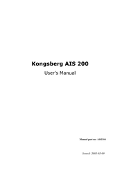 Kongsberg AIS 200 User Manual