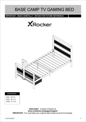 X Rocker BASE CAMP 2020122 Manual