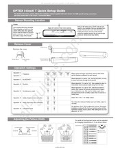 Optex i-OneX T Quick Start Manual