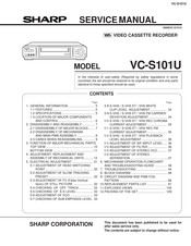 Sharp VC-S101U Service Manual