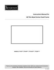 Severtson TF1610 Series Instruction Manual