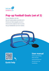 Dream Sports 24 Pop-up Football Goals User Manual