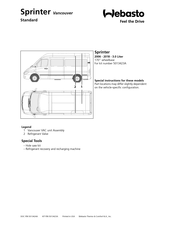 Webasto Sprinter Vancouver Standard Manual