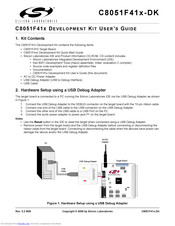 Silicon Laboratories C8051F41 Series User Manual