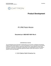 Cattron IR LRM2 User Manual