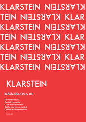 Klarstein Garkeller Pro XL Manual