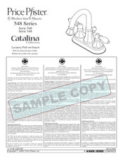 Black & Decker Price Pfister Catalina 548 Series Manual